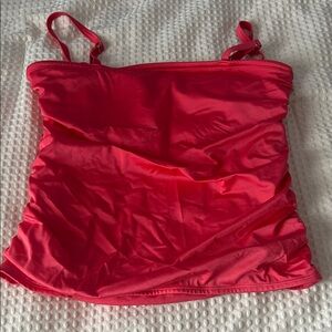 Venus Red Tankini Swim Top. Size 14